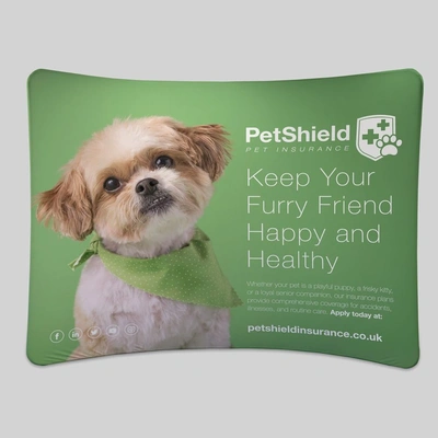 Stretch Fabric Display Curved