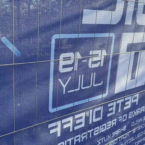 Heras Fencing Banners - AirMesh Reverse Detail